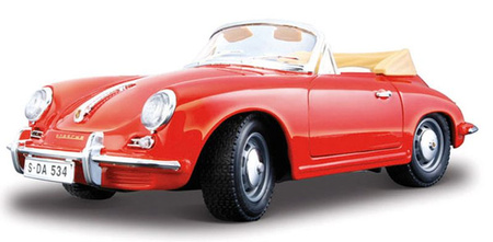 BBurago Porsche 356B Cabriolet Black 1:24