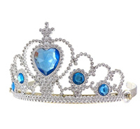 Tiara z niebieskimi kamyczkami Godan