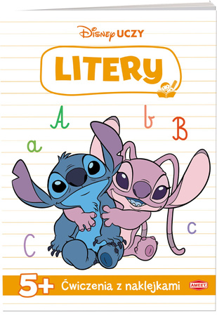 DISNEY UCZY Stich. Ćwiczenia z naklejkami Litery