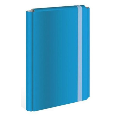 TECZKA Z GUMKĄ TWARDA OPRAWA A4+ NIEBIES