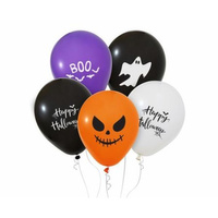 Balony Happy Halloween, 12'/ 5 szt.