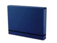 TECZKA  A4 LUX NA GUMKĘ C.NIEBIESKA