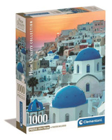 Puzzle 1000 Compact Santorini Clementoni