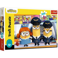 Trefl Puzzle 100 el. Minionki na lotnisku