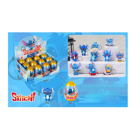 ZWIERZAK (Stitch) W JAJKU BRELOK 8CM BZ6967