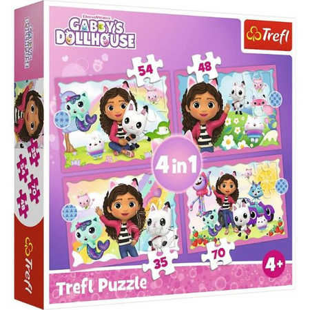 Puzzle 4w1. Przygody Gabi Trefl