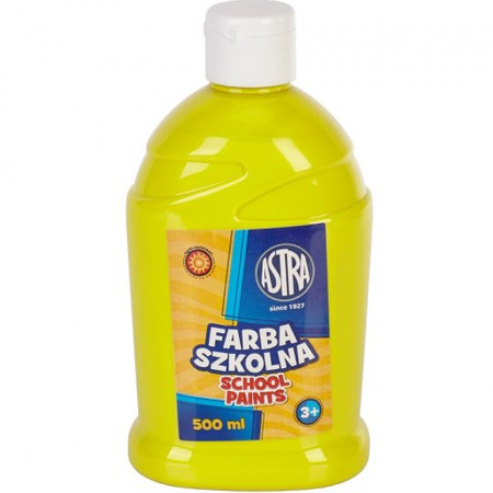 Farba Szkolna Plakatowa 500ml Cytrynowa Astra