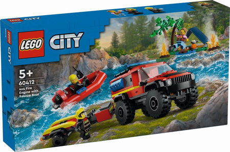 Klocki Lego City Terenowy Wóz Strażacki z łodzi 60412