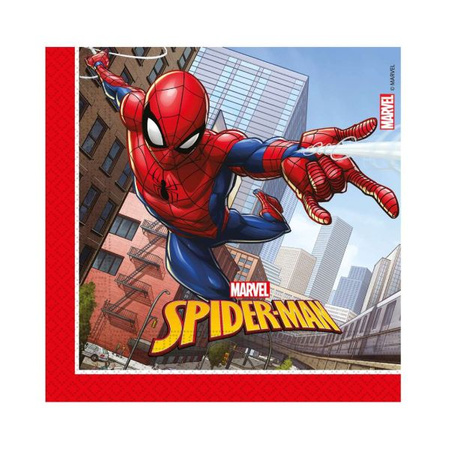 Serwetki papierowe Spiderman Crime Fighter, 33x33 cm, 20 sztuk Godan