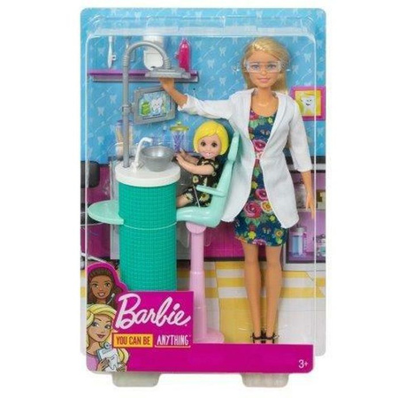 Barbie Kariera Dentystka z pacjentką i akcesoriami FXP16
