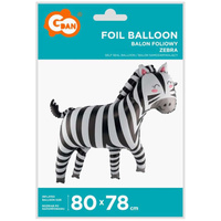 Balon foliowy Zebra, 80x78 cm (new) Godan