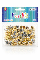 Koraliki plastikowe PJ-8250 w kształcie serc, rozm. 0,6cm, op. 100szt.