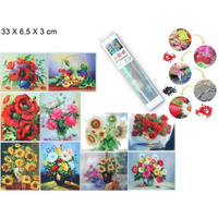 MOZAIKA DIAMENTOWA KWIATY MIX