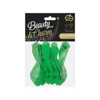 Balony Beauty&Charm, pastelowe zielone 12'/ 10 szt.