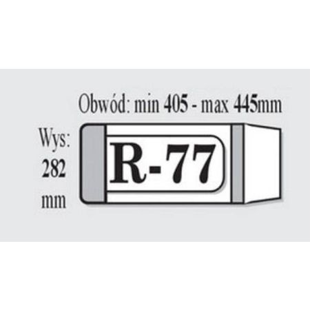 Okładka R-77 (wysokość 282 x  szerokość 405-445mm) IKS