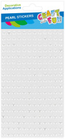 Ozdoba dekoracyjna samoprzylepna Perłowa biała 6mm op.18szt. CRAFT WITH FUN 545875