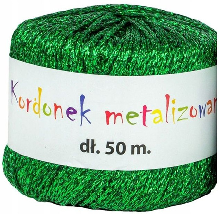 Kordonek KOB-05 metalizowany zielony 2mmX50m op.= 3szt.