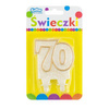 ŚWIECZKA CYFERKA '18' ZŁOTY KONTUR