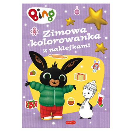 Zimowa Kolorowanka z naklejkami Bing