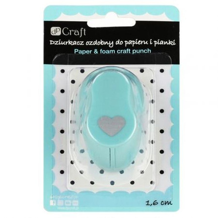DZIURKACZ OZDOBNY  DO PAPIERU I PIANKI  1,6 CM SERCE