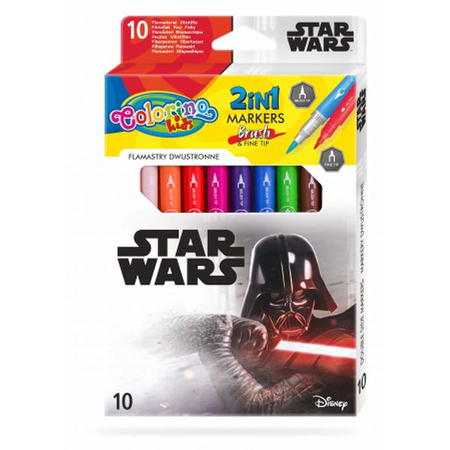 DISNEY KIDS COLORINO - FLAMASTRY DWUSTRONNE 10 KOL. /STAR WARS / /12/