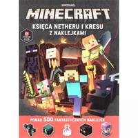 Książka Minecraft Księga Netheru i kresu z naklejkami