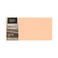 Koperta DL Gładki brzoskwiniowy K., 120g/m2, op/10szt.