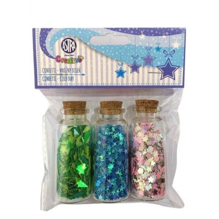 Confetti 3x10g buteleczki szklane - Mroźny dzień Astra