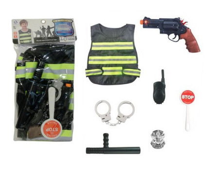 ZESTAW POLICJANTA KAMIZELKA  G7577