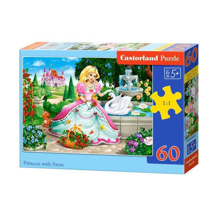 Castorland Puzzle  60 el. Princess with swan