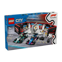 Klocki LEGO City 60444 F1 Garaż i bolidy Mercedes-AMG i Alpine