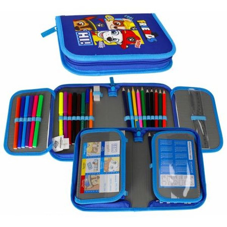 Piórnik 1zamek 2 klapki z wyposażeniem Psi Patrol Starpak