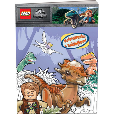 LEGO JURASSIC WORLD. KOLOROWANKA Z NAKLEJKAMI