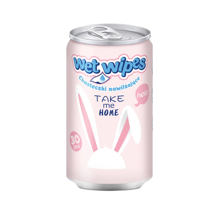 Chusteczki nawilżające w puszce Króliczki ASTRA CARE 30szt - display 2