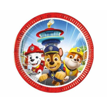 Talerzyki papierowe Paw Patrol Rescue Heroes, next generation, 20 cm,