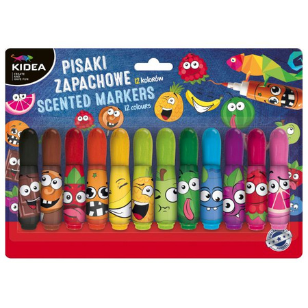 Kidea Pisaki Zapachowe 12 kolorów