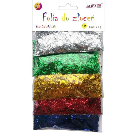 Folia do złoceń MT-3631 (151) op. 5 kolorów x 8g