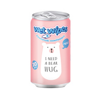 Chusteczki nawilżające w puszce Misie ASTRA CARE 30szt - display 24szt