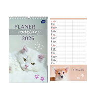 Kalendarz plan.rodzin.25x43 Zwierzaki 26