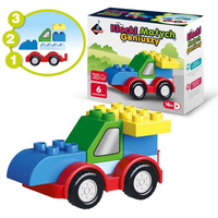 Klocki Małych Geniuszy Bolid dla malucha – 6 elementów