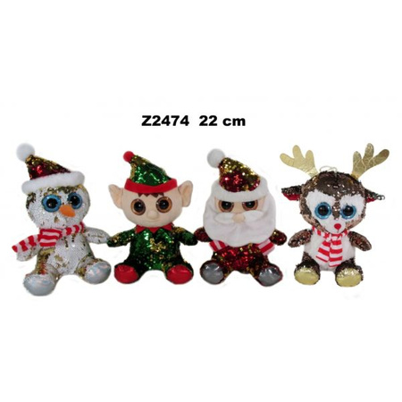 ZWIERZETA SWIATECZNE 4 ASST 20CM*155658