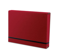 Teczka A4 LUX ECO na gumkę bordowa