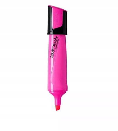 Zakreślacz Highlighter Różowy Neon Bic pudełko A 12