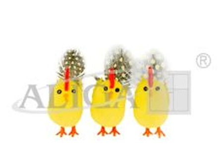 Koguciki wielkanocne WKZ-8146 wys.6 cm.op 3 sztuki