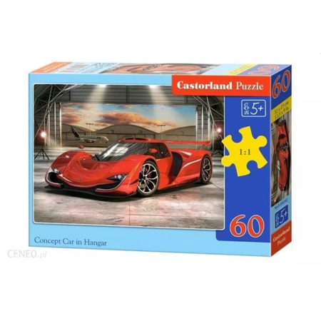 Castorland Puzzle  60 el. B-066162 Concept car in hangar