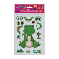 NAKLEJKI OZDOBNE DINOZAURY DIY 210 X 150 MM 86687  CENTRUM (36)