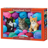 Castorland Puzzle 1000 el. KITTEN IN YARN STORE