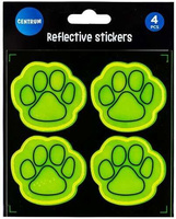 ZESTAW NAKLEJEK ODBLASKOWYCH 'ŁAPKA' 50MM 4SZT. 80381 CENTRUM (50)