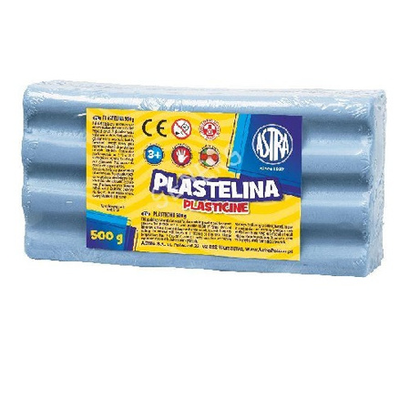 PLASTELINA  ASTRA 500G NIEBIESKA JASNA