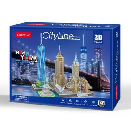 Puzzle 3D 123 el. City Line. New York City Cubic Fun